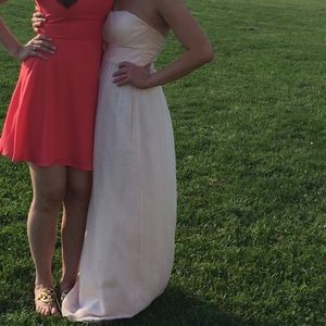 Amsale Chiffon Bellini bridesmaids dress